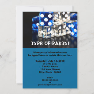 Invitations Dice Party