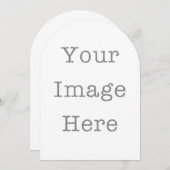 Invitations Die-Cut Personnalisées - Carte Formes (Devant / Derrière)