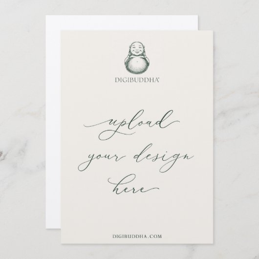 Invitations Digibuddha Imprimées 5x7" Divers docum (Devant / Derrière)