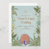 Invitations digitales indiennes et invitations hin (Devant / Derrière)