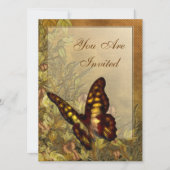Invitations d'illustrations de papillons de style  (Devant)