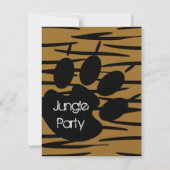 Invitations d'impression de tigre (Devant)
