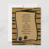 Invitations d'impression de tigre (Dos)