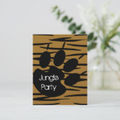 Invitations d'impression de tigre (Debout devant)