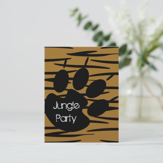 Invitations d'impression de tigre (Debout devant)