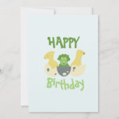 Invitations Dinosour anniversaire (Dos)