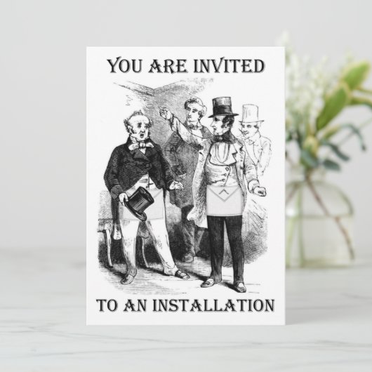 Invitations d'installation (Debout devant)