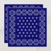 Invitations d'invitations de Bandana à la partie (Devant / Derrière)