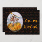 Invitations d'Invitations du parti Halloween (Devant / Derrière)