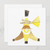 Invitations divisées en bananes (Devant / Derrière)