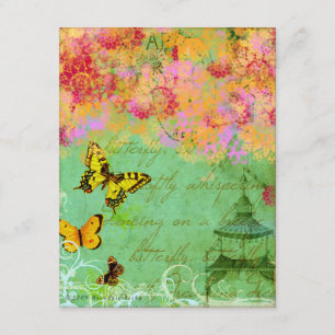 Invitations d'objets d'art de collection Papillon