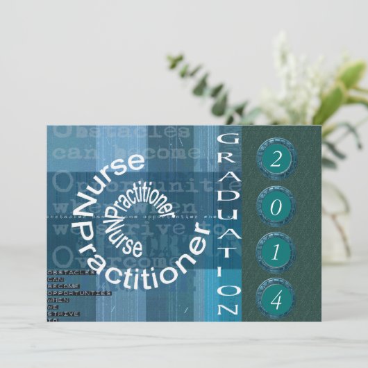 Invitations d'obtention du diplôme de praticienne (Debout devant)