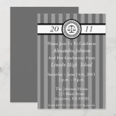 Invitations d'obtention du diplôme d'école de (Devant / Derrière)