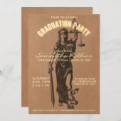 Invitations d'obtention du diplôme d'école de (Devant / Derrière)