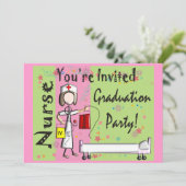 Invitations d'obtention du diplôme d'infirmière (Debout devant)