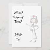 Invitations d'obtention du diplôme d'infirmière (Dos)