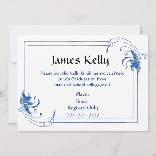 Invitations d'obtention du diplôme d'université (Dos)