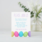 Invitations d'oeufs de Pâques (Debout devant)