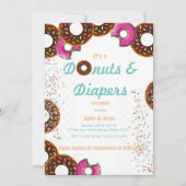 Invitations Donut & Diapers (Devant)
