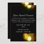 Invitations d'or Christmas Lights (Devant / Derrière)