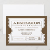 Invitations d'or de billet sur le papier (Devant / Derrière)