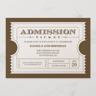 Invitations d'or de billet sur le papier