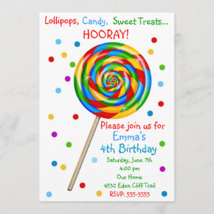 Invitations douces d'anniversaire de lucette de