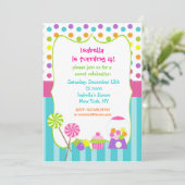 Invitations douces d'anniversaire de magasin de (Debout devant)