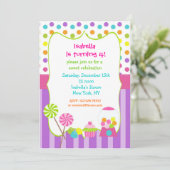 Invitations douces d'anniversaire de magasin de (Debout devant)