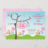 Invitations douces de fête d'anniversaire de (Devant / Derrière)