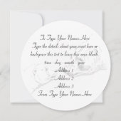 Invitations d'ours Carte personnalisée Cubs d'ours (Dos)