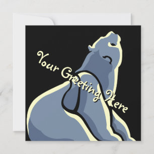 Invitations d'ours Cartes d'art d'ours polaires pe