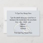 Invitations d'ours Cartes d'art d'ours polaires pe (Dos)