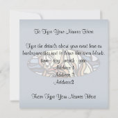 Invitations d'ours Cartes d'art d'ours polaires pe (Dos)