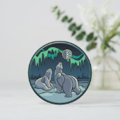 Invitations d'ours Cartes d'art d'ours polaires pe (Debout devant)