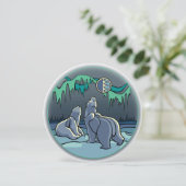 Invitations d'ours Cartes d'art d'ours polaires pe (Debout devant)