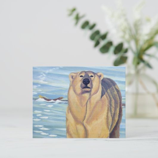 Invitations d'ours Cartes d'art personnalisées d'o (Debout devant)