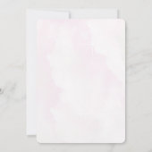 Invitations d'ours dans un ballon à air chaud rose (Dos)