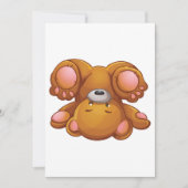 Invitations d'ours en peluche (Devant)