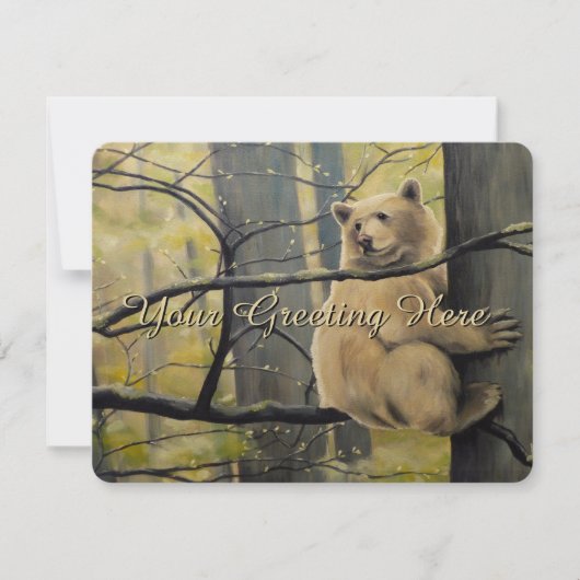 Invitations d'ours Esprit personnalisé Ours Art RS (Devant)