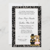 Invitations d'ours mariages