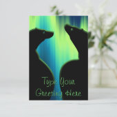 Invitations d'ours Personnalisé Aurora Carte d'our (Debout devant)