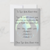 Invitations d'ours Personnalisé Aurora Carte d'our (Dos)