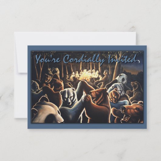 Invitations d'ours Personnalisez la danse Carte d' (Devant)