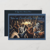 Invitations d'ours Personnalisez la danse Carte d' (Devant / Derrière)