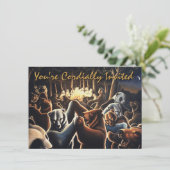 Invitations d'ours Personnalisez la danse Carte d' (Debout devant)