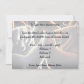 Invitations d'ours Personnalisez la danse Carte d' (Dos)