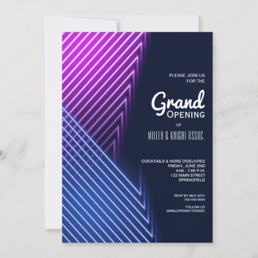 Invitations d'ouverture (Devant)