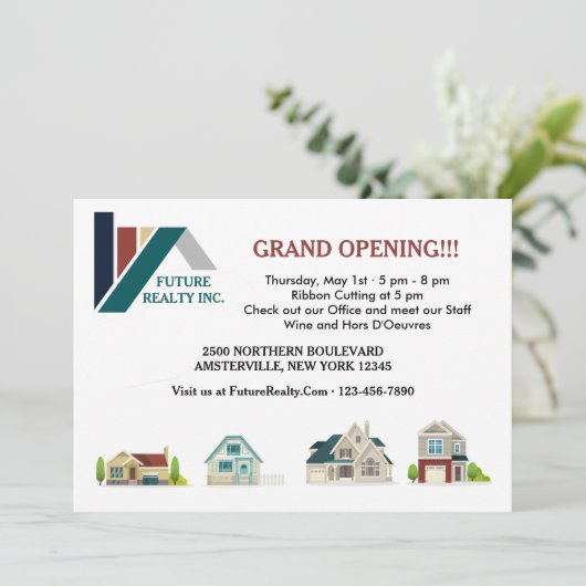 Invitations d'ouverture du bureau Immo (Debout devant)