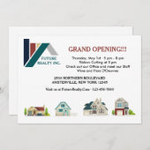 Invitations d'ouverture du bureau Immo (Devant / Derrière)